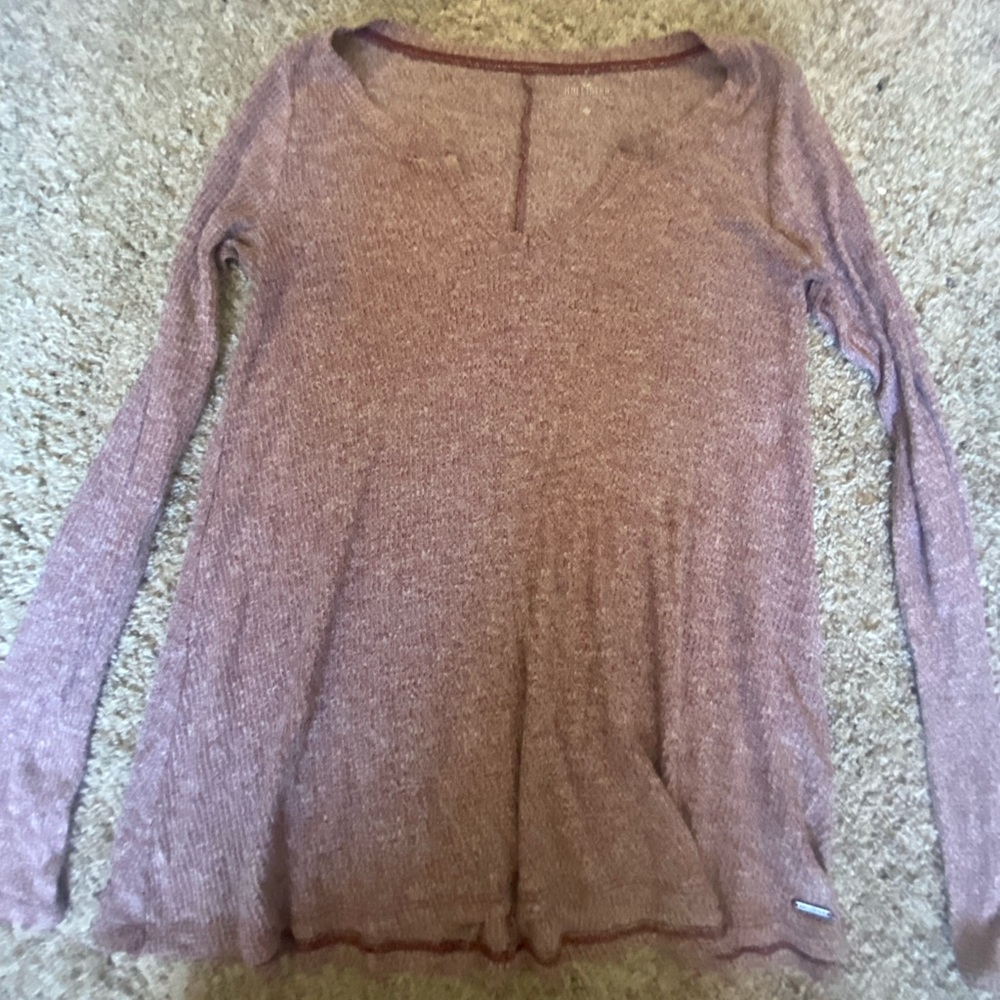HOLLISTER red long sleeve